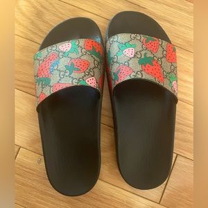 Gucci Strawberry Slides- size 38.